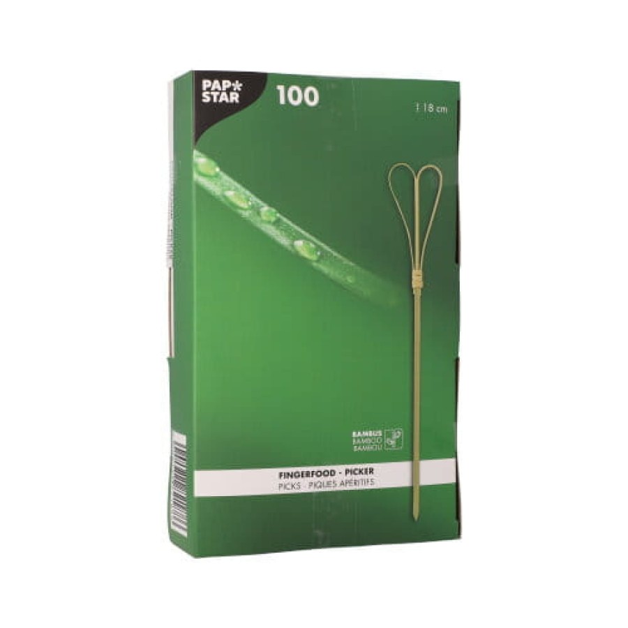 Patyczki fingerfood Heart 18 cm - 100 sztuk