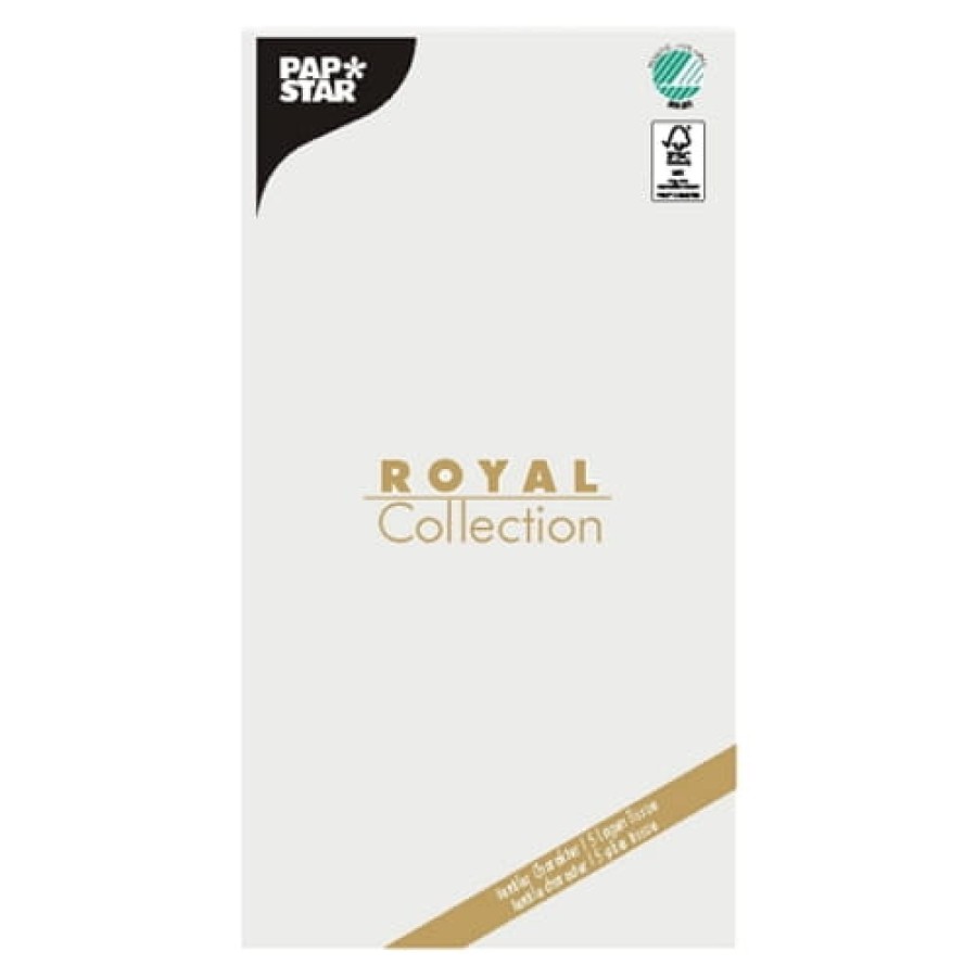 Obrus z bibuły biały 120 cm x 180 cm Royal Collection - 1 sztuka