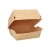 Pojemnik papierowy na hamburgery burger box kraft 7,8 cm x 11 cm x 11,5 cm - 80 sztuk