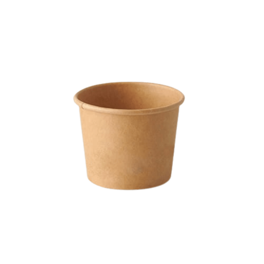 Pojemnik papierowy kraft 60 ml, fi 60 mm - 50 sztuk