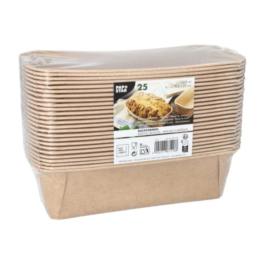 Foremka papierowa do pieczenia 23 cm x 10,8 cm x 6,1 cm 1033 ml - 25 sztuk