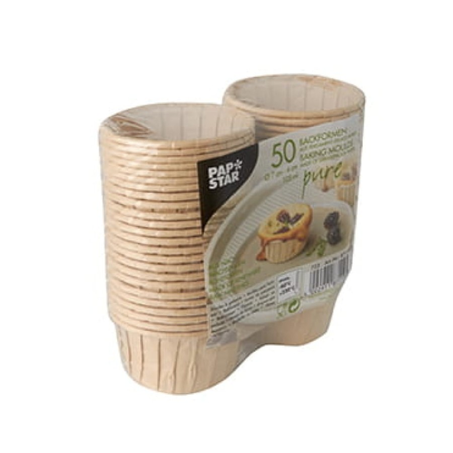 Foremka papierowa do pieczenia okrągła fi 7 cm 105 ml - 50 sztuk