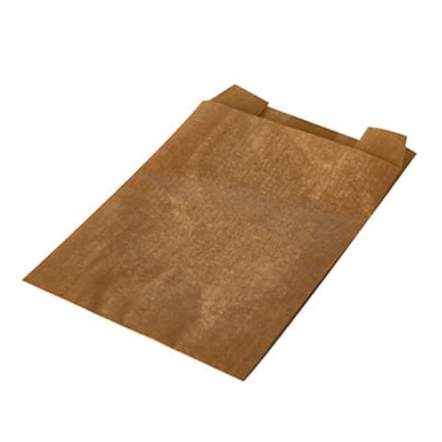 Torba fałdowa papierowa kraft 11 cm x 8 cm x 4 cm - 1000 sztuk