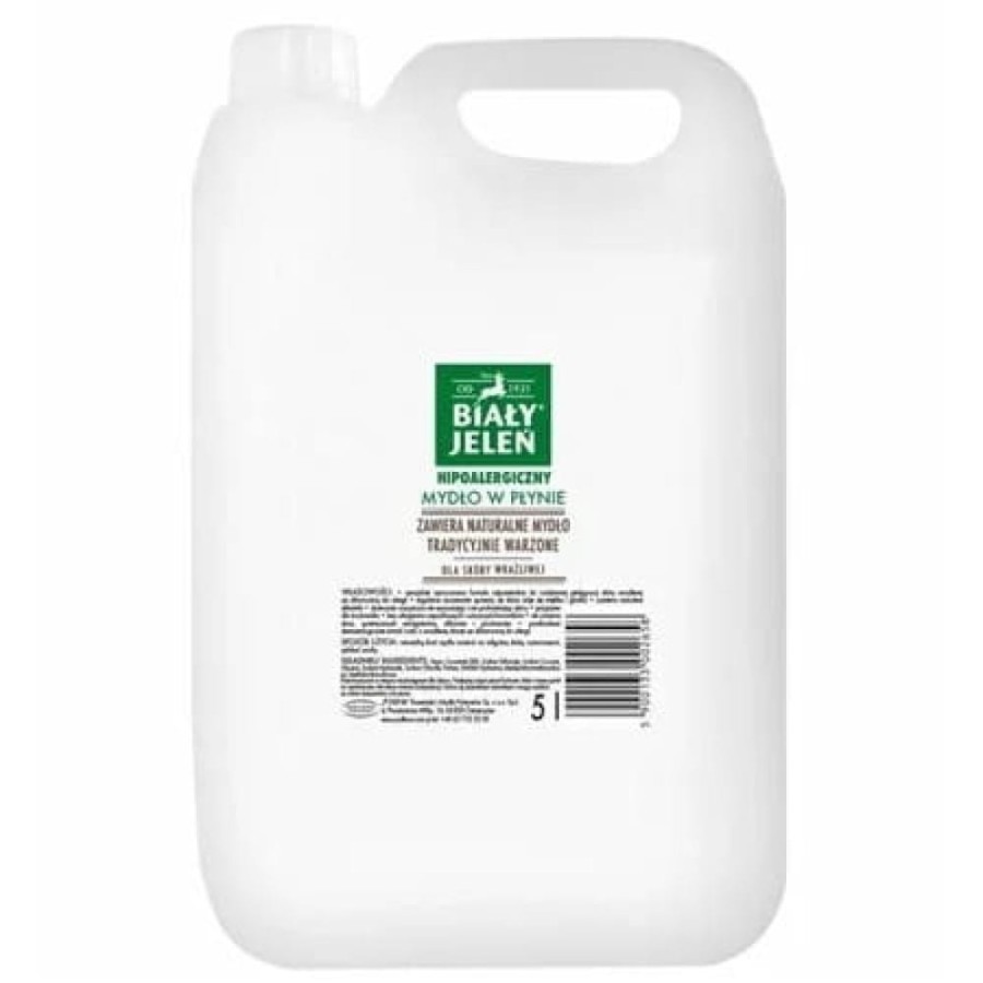 Mydło Biały Jeleń w płynie HYPOALERGICZNE 5l
