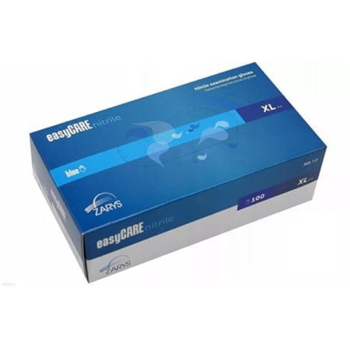 Rękawiczki nitrylowe bezpudrowe roz. XL niebieskie - 100 sztuk