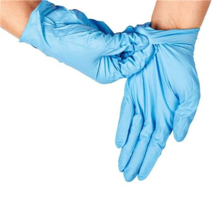 Rękawiczki nitrylowe bezpudrowe roz. XL niebieskie - 100 sztuk