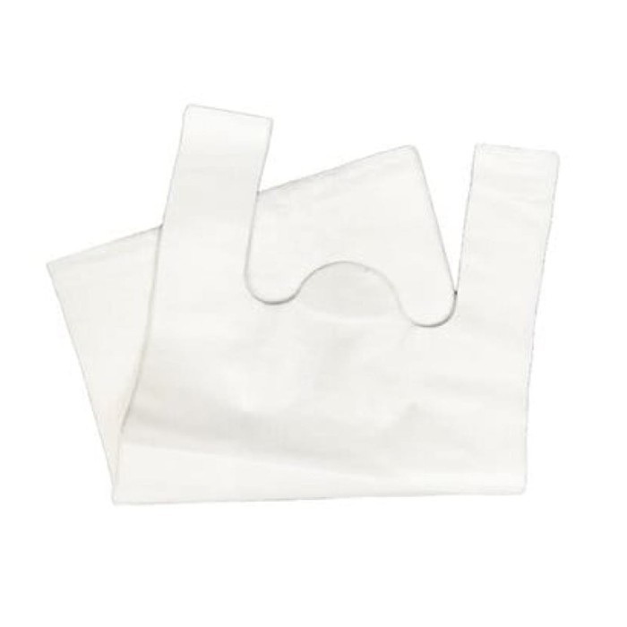 Reklamówki HDPE 51 µm 30 cm x 8 cm x 55 cm białe - 50 sztuk