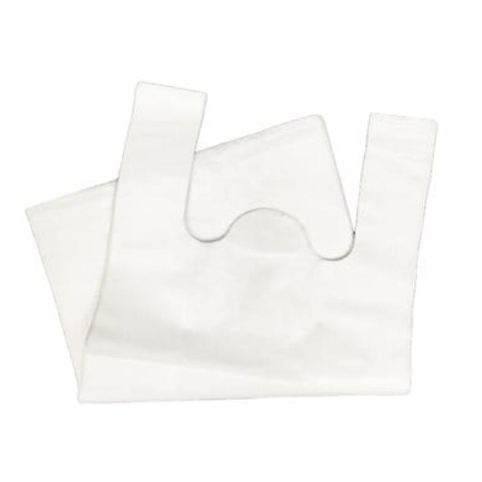 Reklamówki HDPE wielokrotnego użytku 17 µm 42 cm x 11 cm x 80 cm białe - 100 sztuk