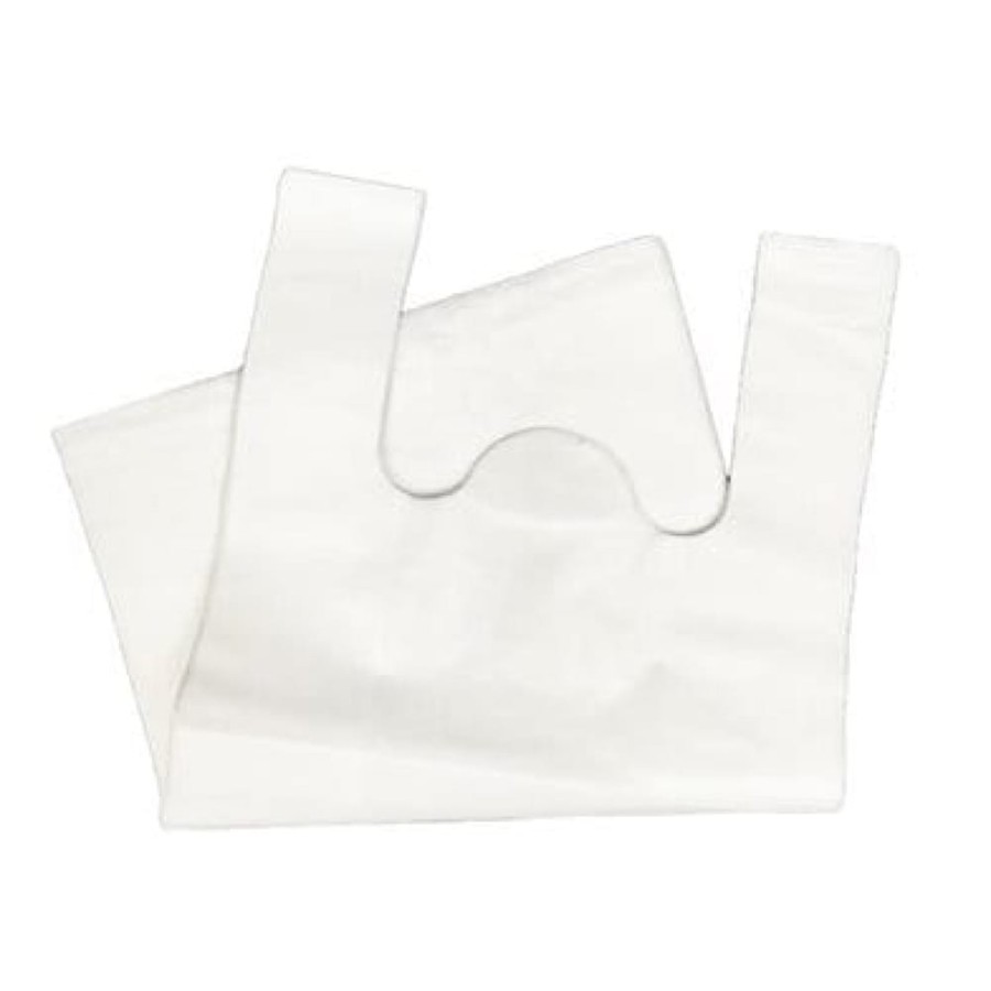 Reklamówki HDPE wielokrotnego użytku 20 µm 30 cm x 7 cm x 55 cm białe - 1 kg