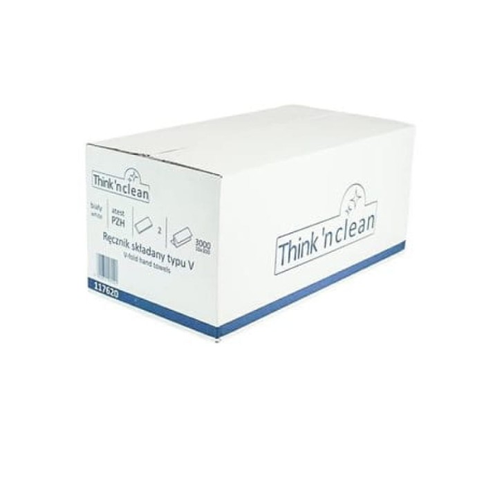 Ręcznik papierowy składany ZZ dwuwarstwowy - 3000 listków