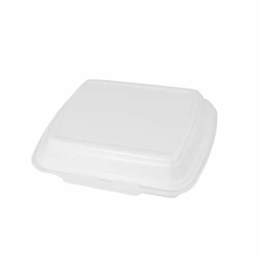 Opakowanie ze styropianu z pokrywką 3-dzielne Menubox XPS 22,5 cm x 18 cm x 7,5 cm - 250 sztuk