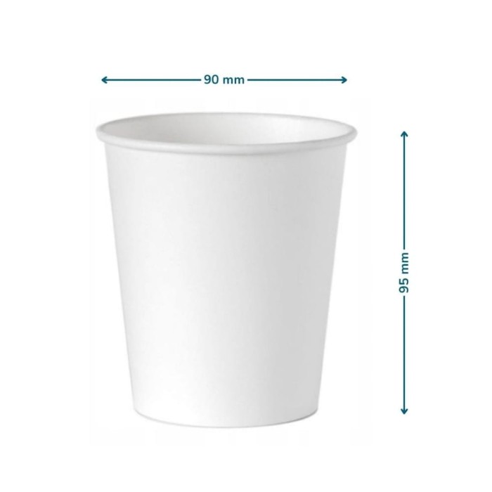 Kubek papierowy biały 300 ml fi 90 mm - 50 sztuk