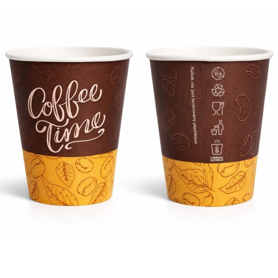 Kubek papierowy z nadrukiem 300 ml fi 90 mm - 50 sztuk