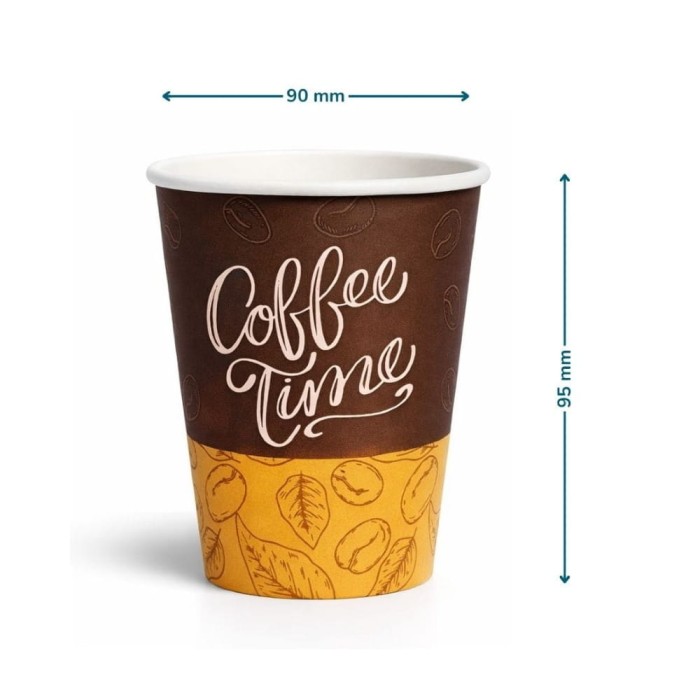 Kubek papierowy z nadrukiem 300 ml fi 90 mm - 50 sztuk