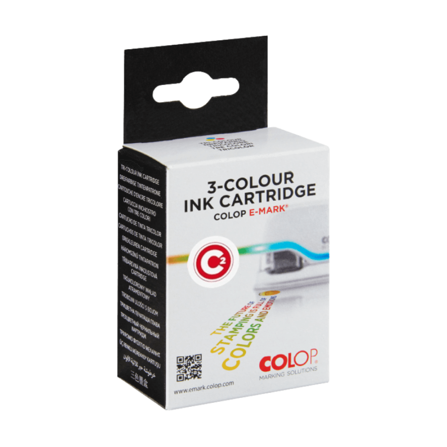 Trójkolorowy cartridge C2 do urządzeń COLOP E-mark