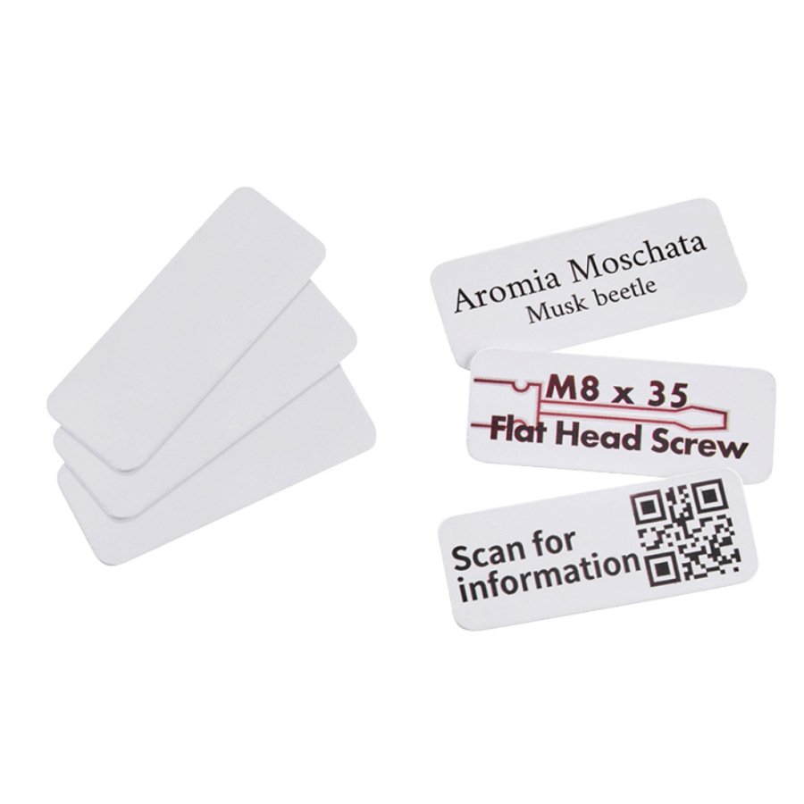 Etykieta PVC samoprzylepna do druku urządzeniem COLOP E-mark 45 x 18 mm - 50 szt