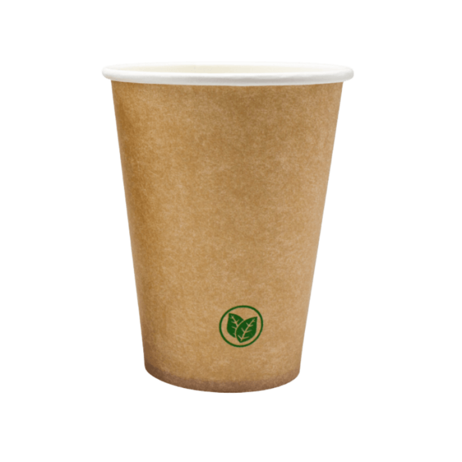 Kubek papierowy 300 ml, kraft - 50 sztuk