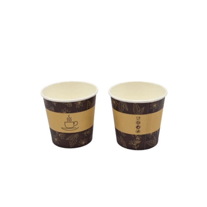 Kubek papierowy 100 ml, z nadrukiem - 50 sztuk
