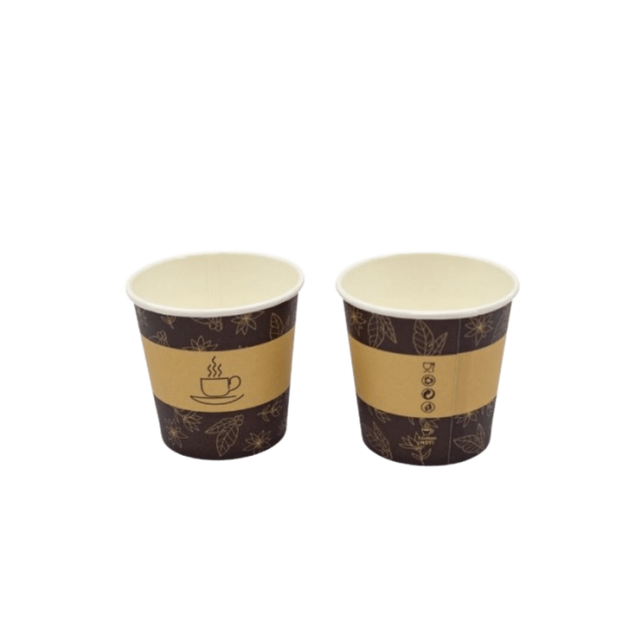 Kubek papierowy 100 ml, z nadrukiem - 50 sztuk