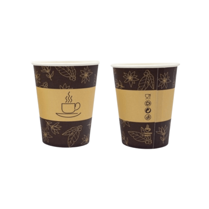 Kubek papierowy 250 ml, z nadrukiem - 50 sztuk