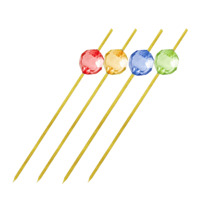 Fingerfood patyczek, bambus FSC 100% - koralik 12cm - 100 sztuk