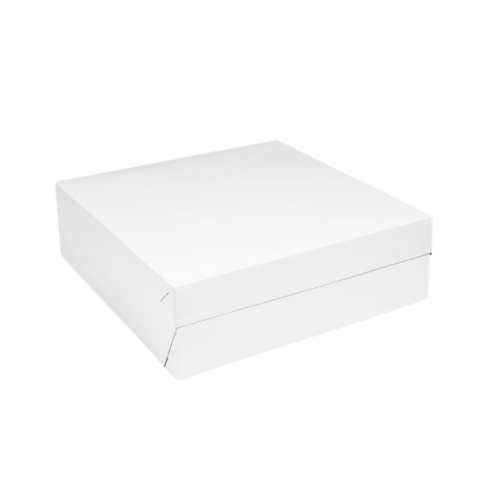 Pudełko na tort białe 30 x 30 x 10 cm - 50 sztuk