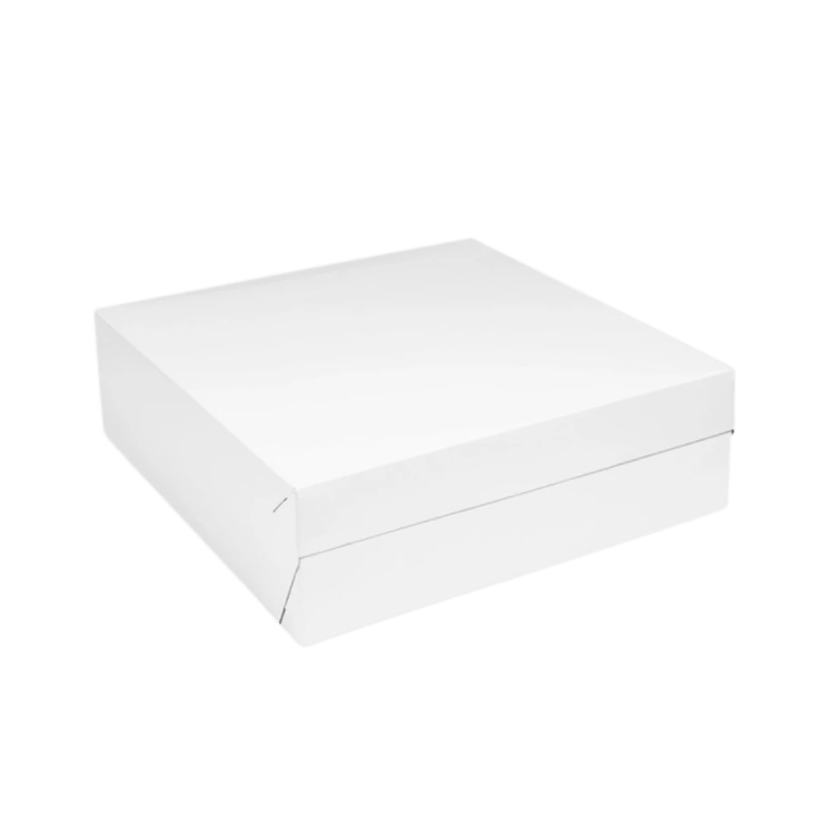 Pudełko na tort białe 30 x 30 x 10 cm - 50 sztuk