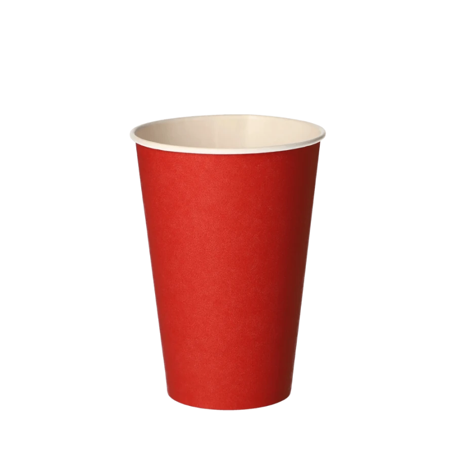 Kubki z papieru czerwone, fi 70 mm 0,2L - 20 sztuk