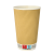 Kubki z papieru kraft Ripple Wall, fi 90 mm 0,4L - 25 sztuk