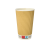 Kubki z papieru kraft Ripple Wall, fi 90 mm 0,3L - 25 sztuk