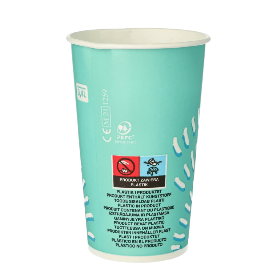 Kubki do zimnych napojów, fi 90 mm 0,4L - 50 sztuk