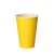 Kubki z papieru żółte, fi 70 mm 0,2L - 20 sztuk