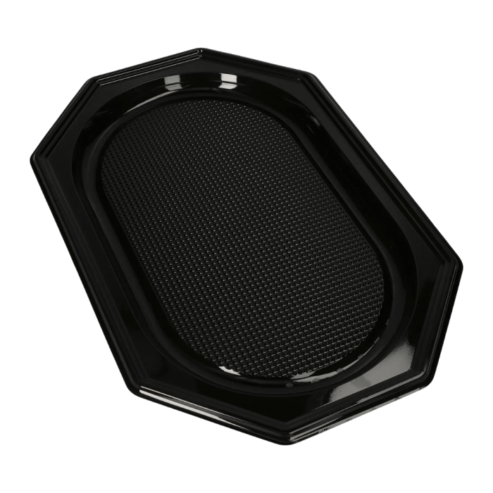 Tace z R-PET czarne, 45,5 x 30,2 x 2,2 cm - 10 sztuk