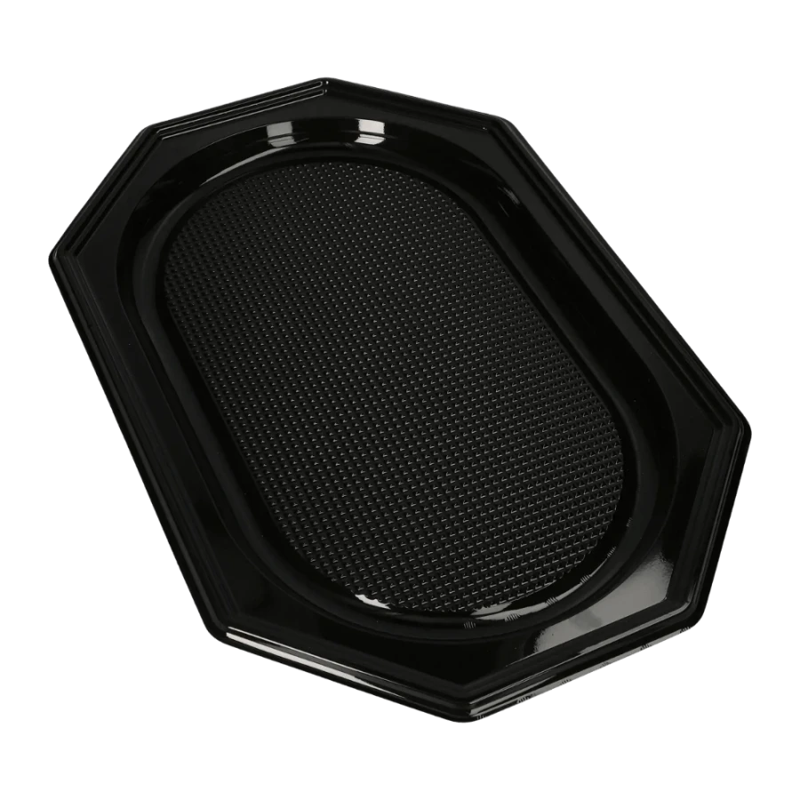 Tace z R-PET czarne, 45,5 x 30,2 x 2,2 cm - 10 sztuk