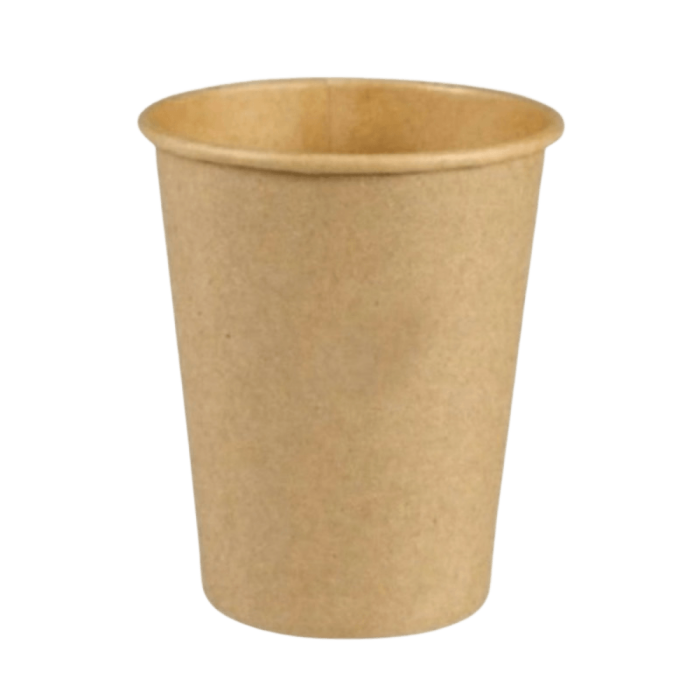 Kubek papierowy kraft, ekologiczny, 250 ml - 100 sztuk