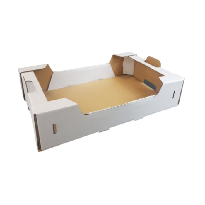 Pudełko na ciasta, ciastka i pączki 60 cm x 40 cm x 11 cm białe - 30 sztuk