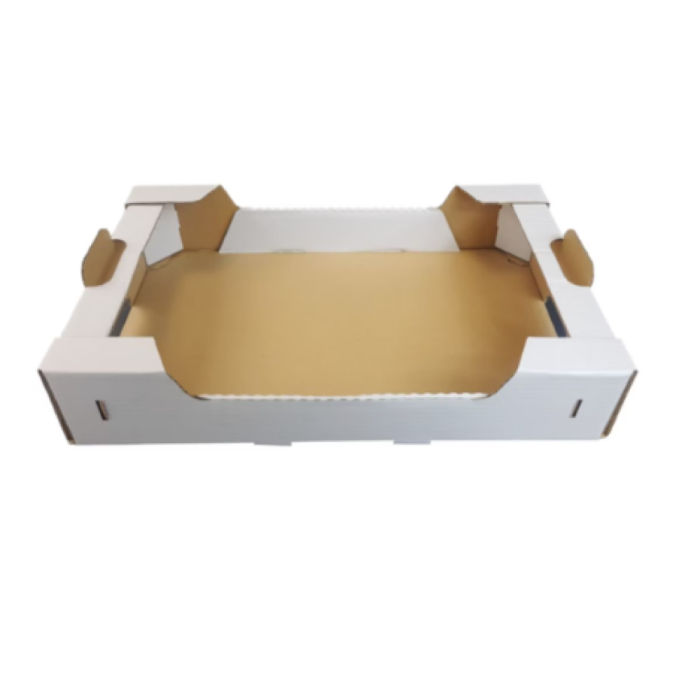 Pudełko na ciasta, ciastka i pączki 60 cm x 40 cm x 11 cm białe - 30 sztuk