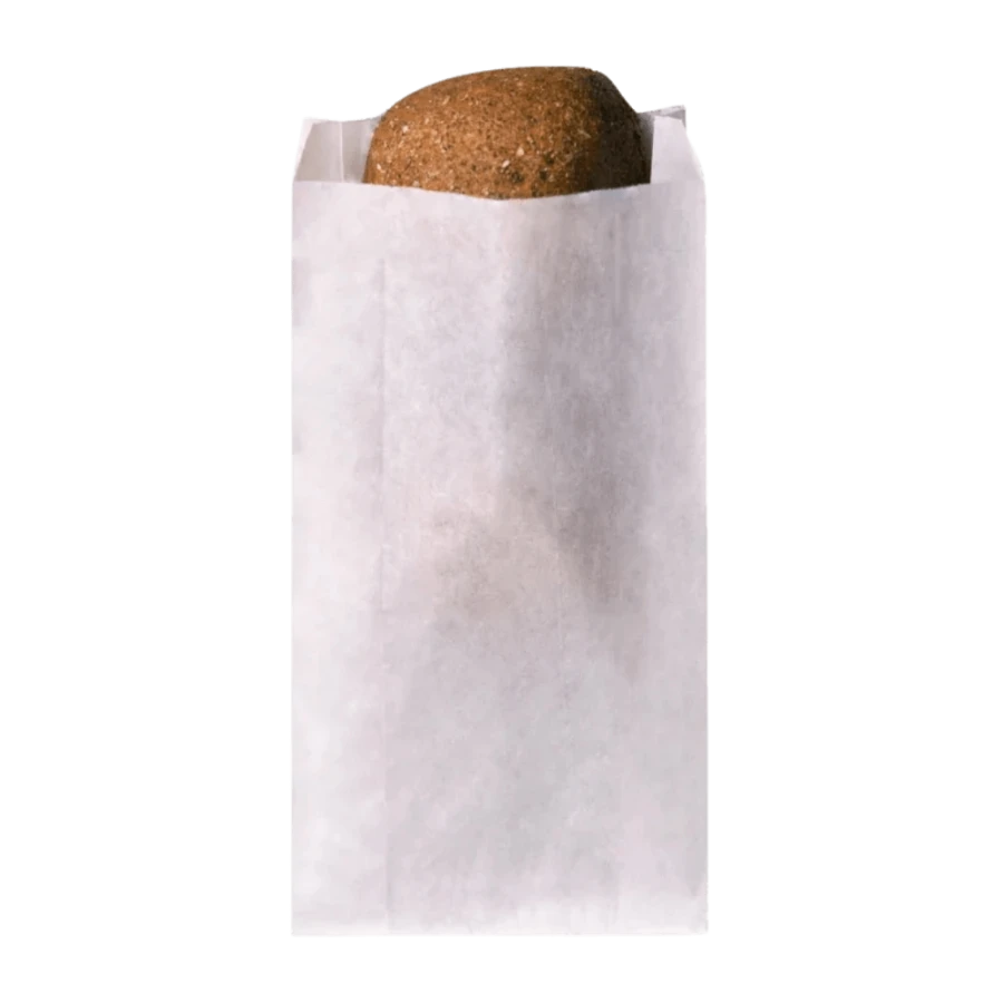 Torebka fałdowa biała 18 cm x 6 cm x 29 cm - 1000 sztuk