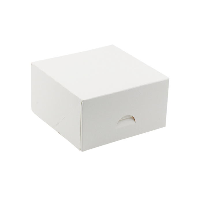 Pudełko kartonowe białe jednoczęściowe 13 cm x 13 cm x 7 cm - 20 sztuk