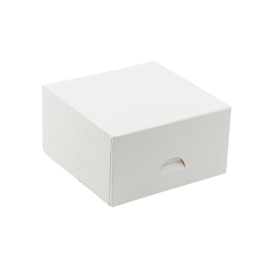 Pudełko kartonowe białe jednoczęściowe 13 cm x 13 cm x 7 cm - 20 sztuk