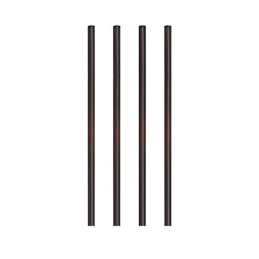 Słomka wielorazowego użytku PP czarna 150 mm fi 7 mm - 500 sztuk