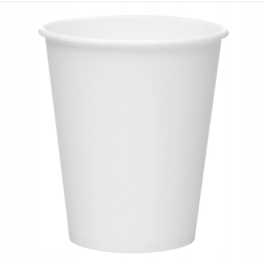 Kubek z papieru jednościankowy biały 250 ml fi 8 cm - 50 sztuk