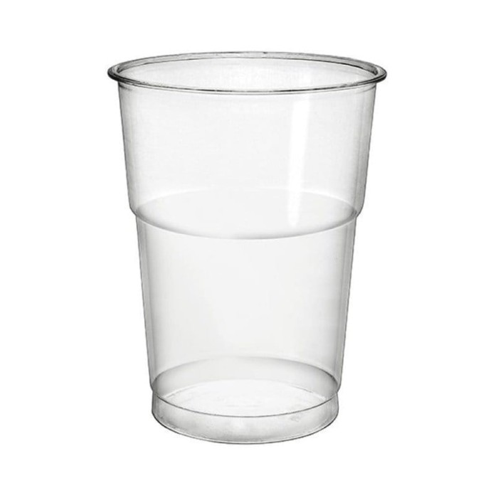 Kubek przezroczysty PET shake 250/300 ml fi 78 mm - 50 sztuk
