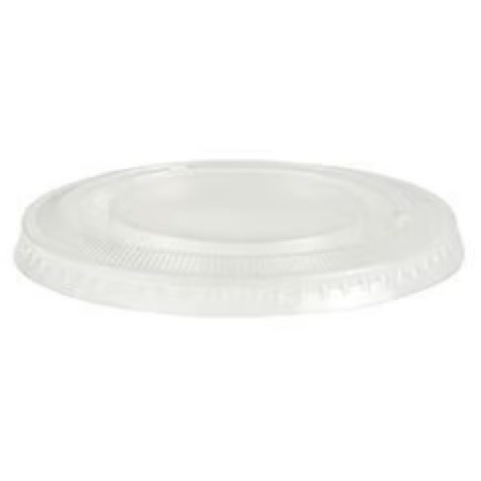 Pokrywka PET bez nacięcia płaska transparentna fi 78 mm - 50 sztuk