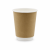 Kubek dwuwarstwowy kraft, fi 80 mm, 250 ml - 25 sztuk