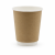 Kubek dwuwarstwowy kraft, fi 90 mm, 300 ml - 25 sztuk