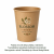 Kubek z papieru Kraft 250 ml fi 8 cm - 100 sztuk