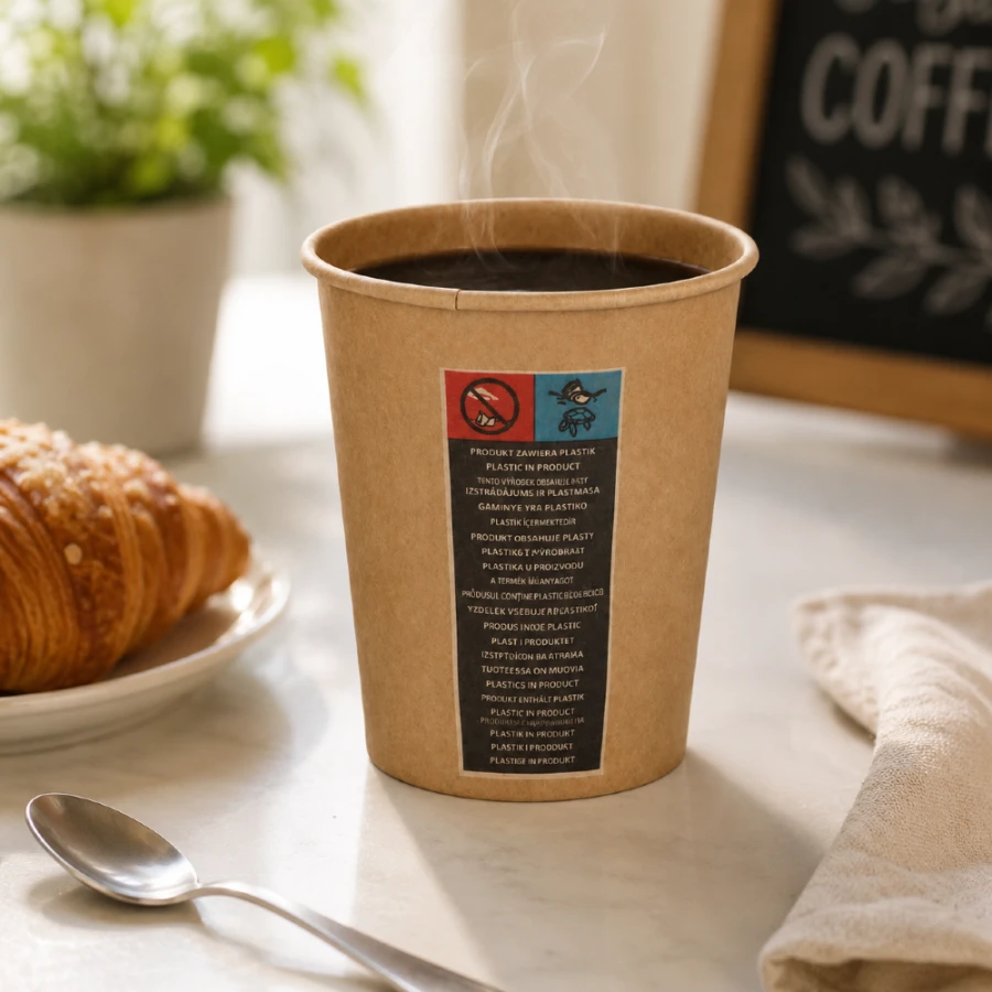 Kubek z papieru Kraft 250 ml fi 8 cm - 100 sztuk