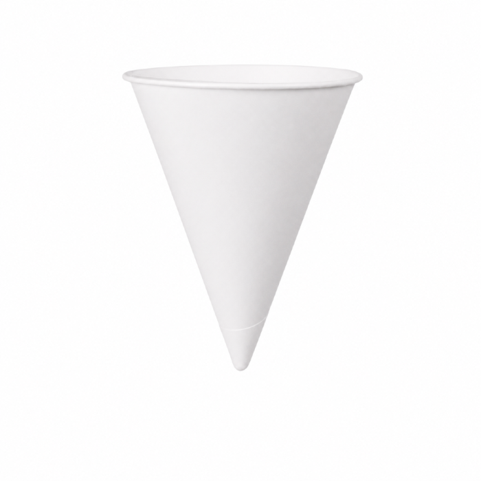 Kubek stożkowy, biały, fi 70 mm, 100 ml - 200 sztuk