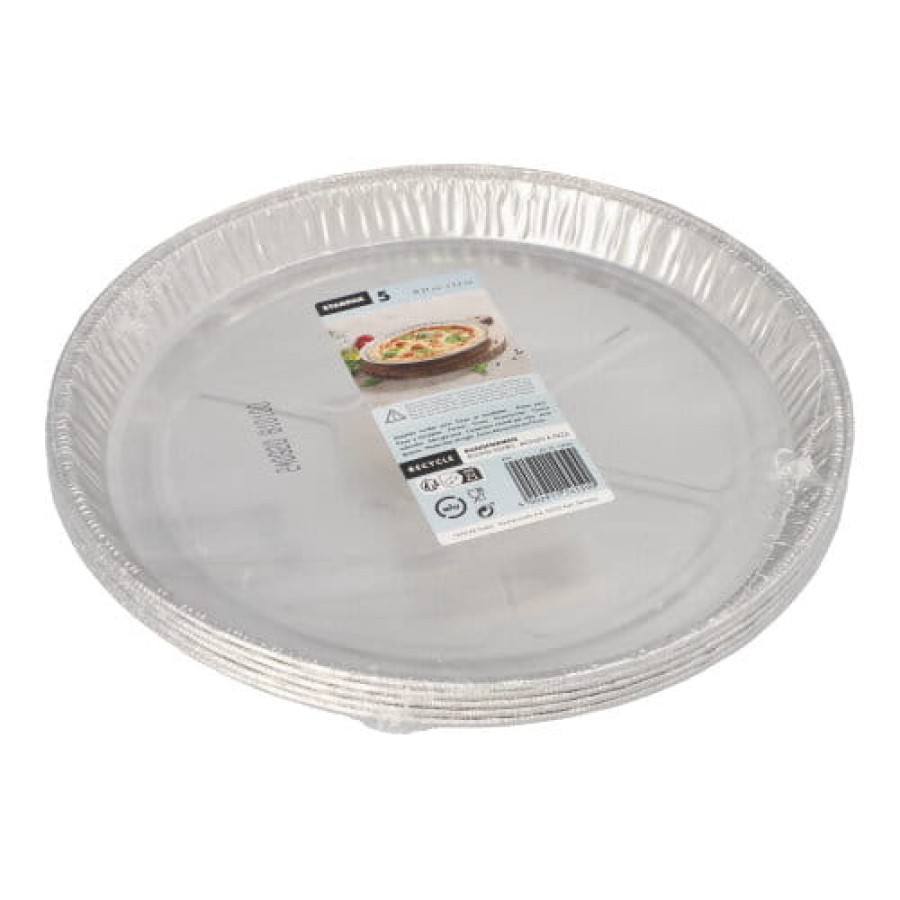 Formy aluminiowe do pieczenia okrągłe 27 cm x 2,2 cm - 5 sztuk